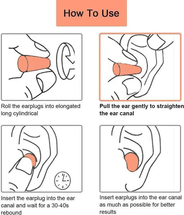 Alt view image 7 of 7 - 500 Pairs of Quality Foam Earplugs - 32dB Noise Cancelling Sound Blocking Calmer Soft High Decibel Ear Plugs for Sleeping Travel Loud Music Concert Shooting Work Construction Safety Hearing Protection