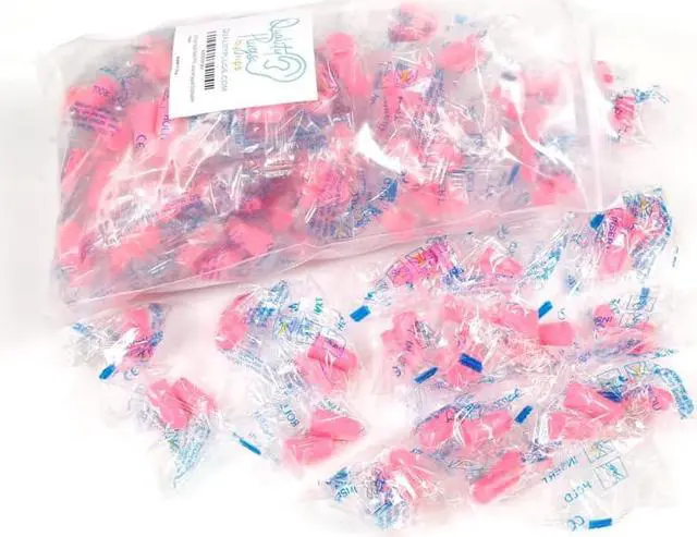 Main image of 100 Pairs of Small Foam Ear Plugs - 30dB for Small Ear Canal Noise Cancelling Calmer Disposable Soft for Kids Women