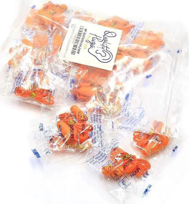 Main image of 20 Pairs Foam Corded Earplugs - Soft NRR 32dB Noise Cancelling Sound Blocking Disposable Orange for Sleeping Snoring Studying Noise Hearing Protection