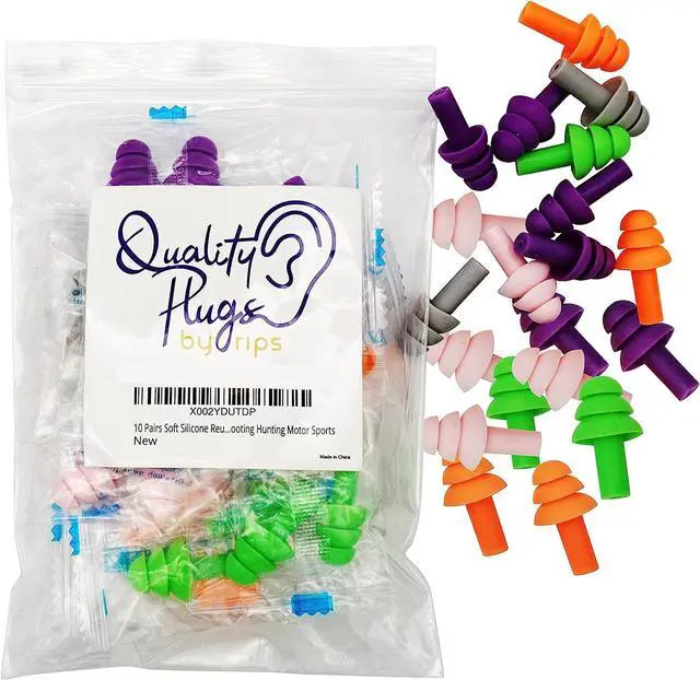 Alt view image 3 of 6 - 100 Pairs of Soft Ear Plugs Silicone Reusable Washable for Adults 28dB for Sleeping Snoring Swimming Noise Hearing Protection Earplugs