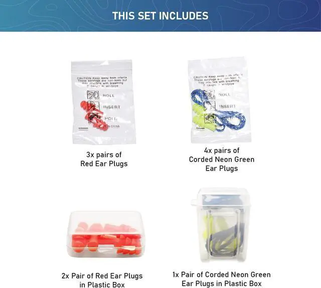 Alt view image 3 of 6 - 10 Pairs of Quality Silicone Reusable Ear Plugs with 2 Plastic Cases 30dB Noise Cancelling Sound Blocking Soft Washable with Strings for Adults and Kids