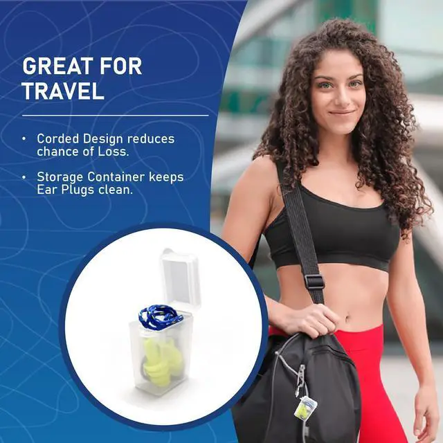 Alt view image 6 of 6 - 10 Pairs of Quality Silicone Reusable Ear Plugs with 2 Plastic Cases 30dB Noise Cancelling Sound Blocking Soft Washable with Strings for Adults and Kids