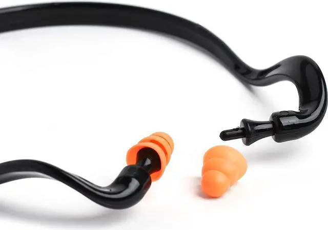 Alt view image 2 of 2 - 10 Pairs of Replacement Pods for Banded Ear Plugs Soft Silicone Reusable Washable Earplugs NRR: 29dB