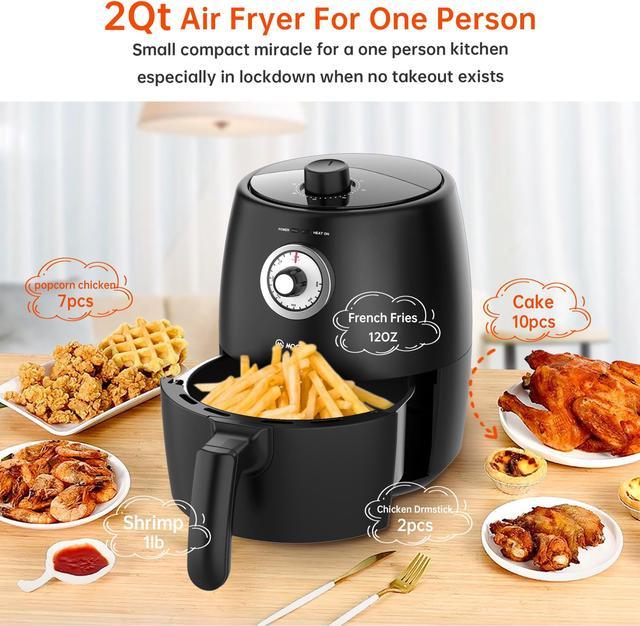 Compact Air Fryer, Black