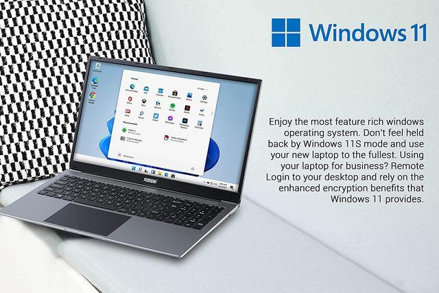 Alt view image 7 of 7 - 17.3" S16 Full HD Windows 11 Home Slim n Light Laptop - 128GB Storage, 4GB RAM, N4120 Intel Quad-Core CPU, Full HD IPS, Dedicated Num-Pad, 5GHz Dual-Band WiFi, USB 3.0, Expandable Storage (128GB)
