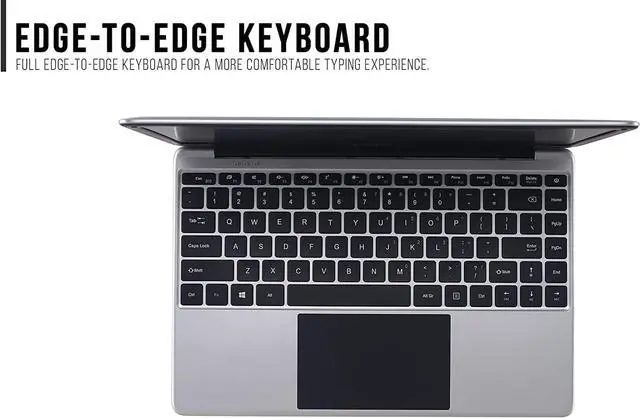 Alt view image 4 of 7 - Fusion5 14.1" Full HD Windows 11 Laptop - 128GB Storage, 4GB RAM, T90B+ Pro Model Lapbook, N4120 Intel Quad Core CPU, 5GHz WiFi (Dual-Band WiFi) 2X WiFi speeds, USB 3.0, Supports M.2 SATA SSD (128GB)