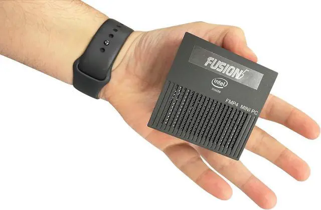Alt view image 4 of 5 - Fusion5 FMP4 Mini PC Windows 11 Pro - Intel Quad Core Mini Computer, 128GB Storage and 8GB RAM - Mini Desktop Computer with Dual Band WiFi, HDMI, USB 3.0, Micro SD Card Slot - Small & Portable