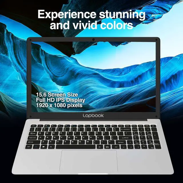 Alt view image 4 of 6 - Lapbook 15.6" Windows 11 Full HD Laptop - 8GB RAM, 512GB SSD, AC WiFi, RJ45, Webcam - 15 Inch Lightweight Laptop PC Computer