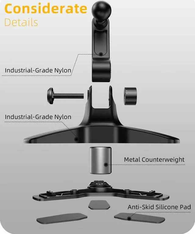 Alt view image 4 of 6 - APPS2Car Cell Phone Stand for Desk Adjustable Desktop Phone Stand Thick Case Friendly Cellphone Holder Desk Heavy Duty Phone Cradle for Video Recording Office Home Compatible with 4.7-7 Smartphone