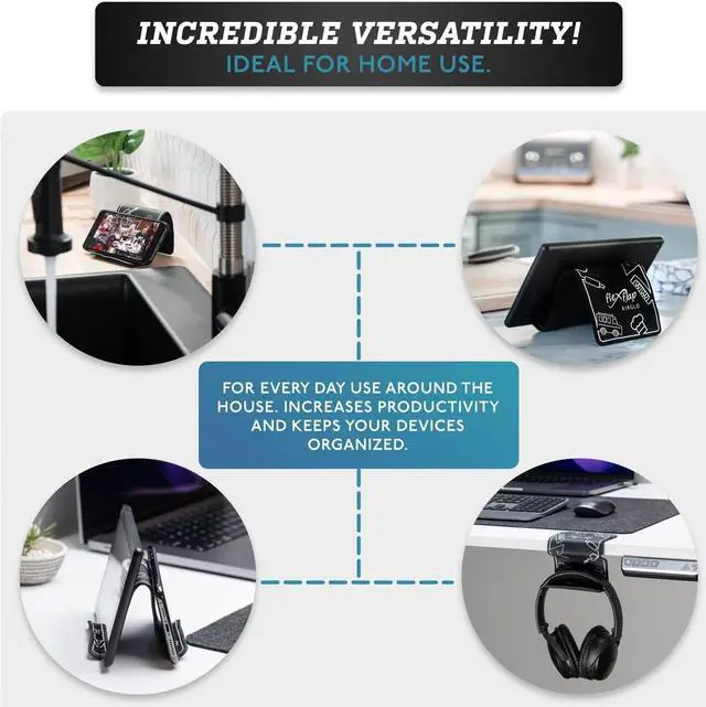 Alt view image 5 of 6 - Airplane Travel Essentials for Flying Flex Flap Cell Phone Holder & Flexible Tablet Stand for Desk, Bed, Treadmill, Home & In-Flight Airplane Travel Accessories - Travel Must Haves Cool Gadgets (Pro)