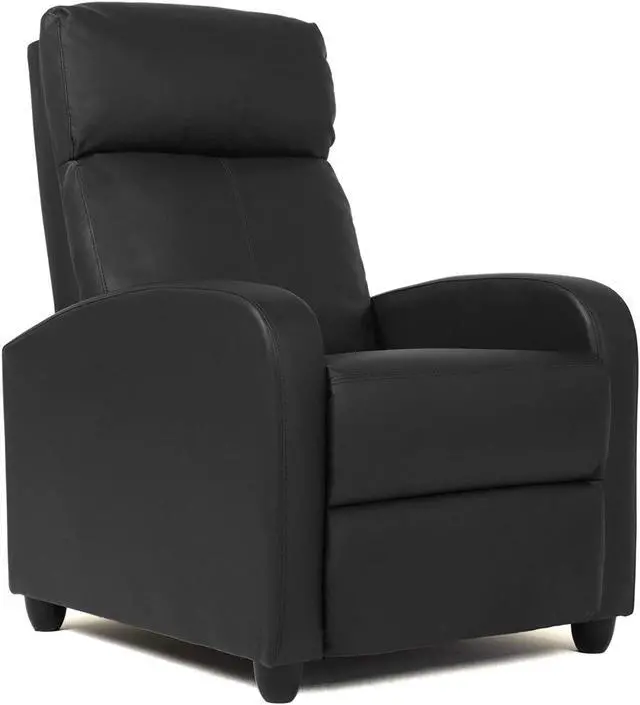Main image of FDW Recliner Chair Push Back Sofa Home Theater Seating with Lumbar Support and Leather Padded Seat Backrest for Living Room