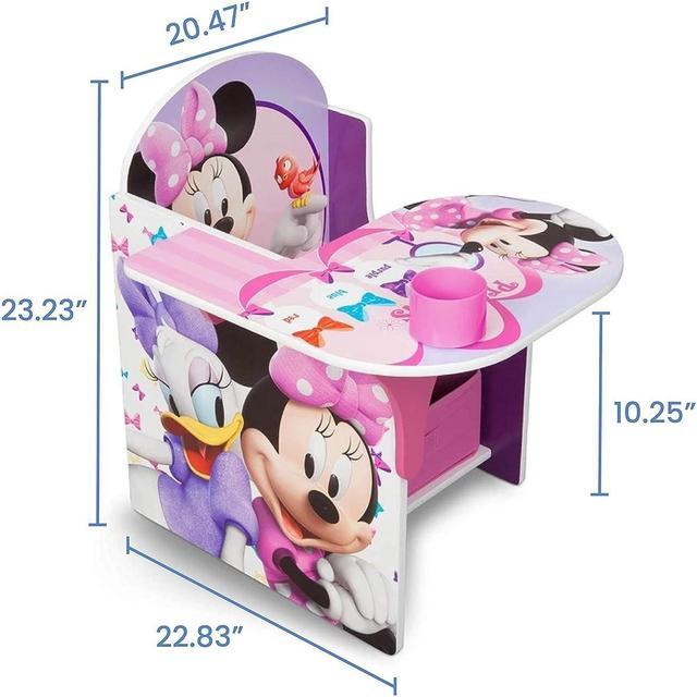Alt view image 6 of 7 - Delta Children Chair Desk With Storage Bin, Disney Minnie Mouse