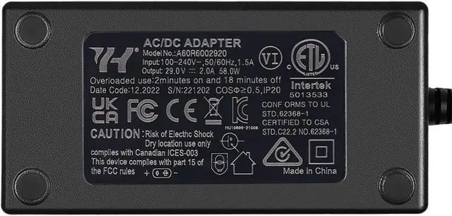 Alt view image 6 of 7 - Universal Lift Chair or Power Recliner AC/DC Switching Power Supply Transformer Compatible with All Recliners 29V 2A Adapter for Lift Chair or Power Recliner(US Plug & Motor Cable Included)