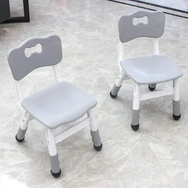Main image of Adjustable Kid Chairs Indoor 3 Level Adjustable Suitable for Children Age 2-6. Maximum Load-Bearing 220LBS Suitable for Family Classroom and Nursery Child Seat Set (2-Pack-Grey)