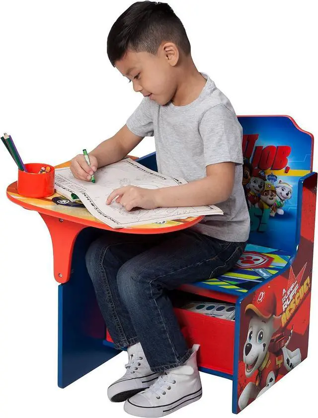 Alt view image 2 of 7 - Delta Children Chair Desk With Storage Bin, Nick Jr. PAW Patrol
