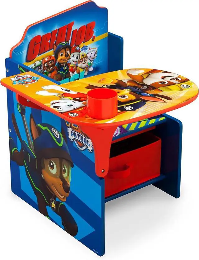 Alt view image 4 of 7 - Delta Children Chair Desk With Storage Bin, Nick Jr. PAW Patrol