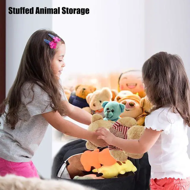 Alt view image 5 of 7 - Stuffed Animal Storage Bean Bag Chair Cover (No Filler) Washable Ultra Soft Corduroy Bean Bag Cover for Organizing Plush Toys or Textile, Sack Bean Bag for Adults, Teens