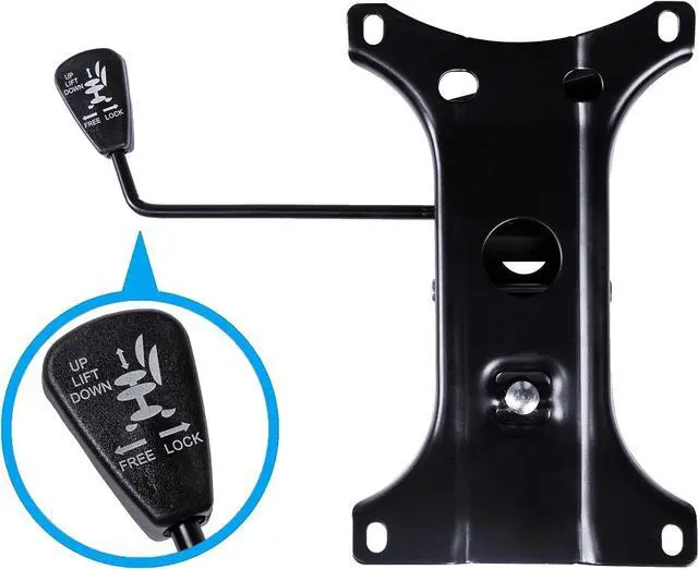 Alt view image 5 of 6 - Frassie 28 inch Nylon Gaming Chair Base Replacement with Bottom Plate Stand Cylinder, 5 Casters (Black)