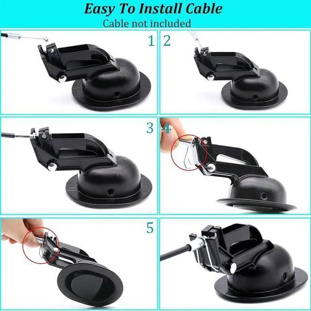 Alt view image 4 of 6 - ttmagic 2Pcs Universal Heavy-Duty Metal Sofa Chair Recliner Release Pull Handles Replacement Parts, Fits Ashley, Lazy Boy and Most Recliner Brand, Recliner Handle Size 3" x 3.5"
