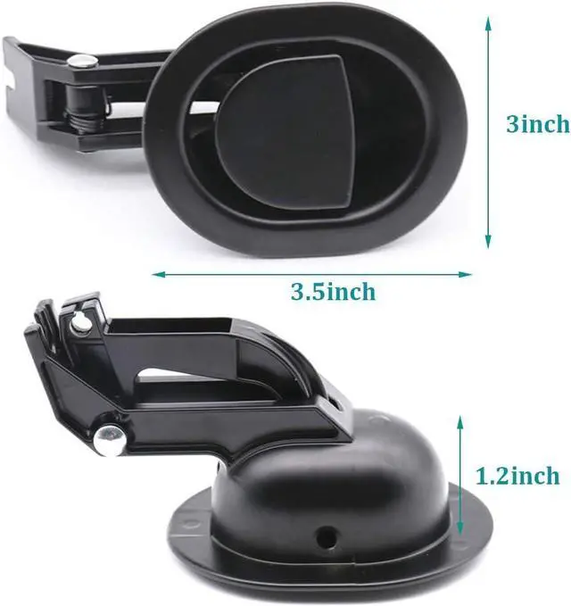 Alt view image 2 of 6 - ttmagic 2Pcs Universal Heavy-Duty Metal Sofa Chair Recliner Release Pull Handles Replacement Parts, Fits Ashley, Lazy Boy and Most Recliner Brand, Recliner Handle Size 3" x 3.5"