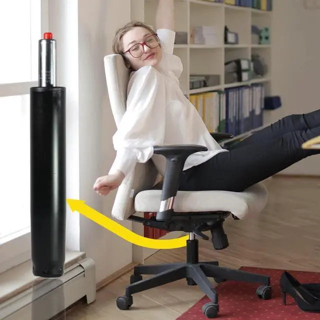 Alt view image 2 of 7 - maiwenn Office Chair Cylinder Replacement | Heavy Duty Best Class Chair Hydrolic (1000lbs)| Gas Cylinder for Office Chair, Gaming Chair, Computer Chair | 5.13" Length Extension, Welcome to consult