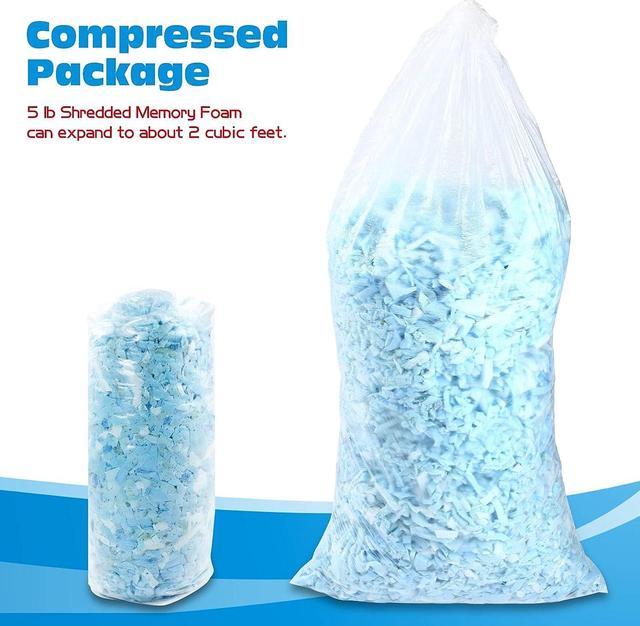 MorTime 5 lb Bean Bag Filler Shredded Memory Foam Fill for Bean Bags  Pillows Chairs Crafts, Bean Bag Refill Replacement Fills, 14 L