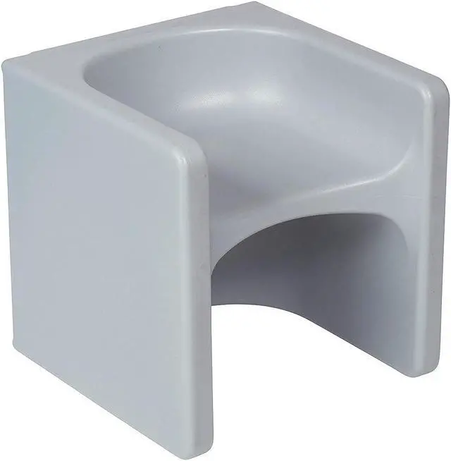 Main image of ECR4Kids Tri-Me 3-In-1 Cube Chair, Kids Furniture, Light Grey