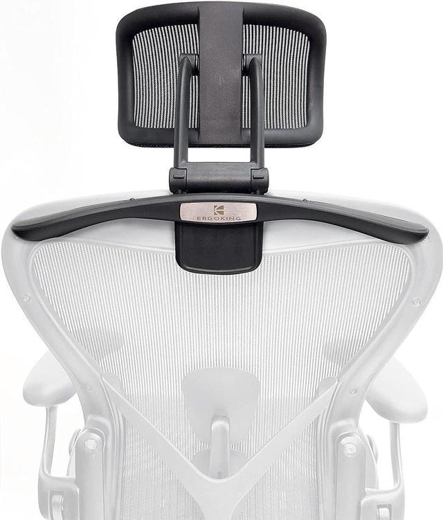Alt view image 7 of 7 - Headrest Attachment Compatible with Herman Miller Aeron Fully Adjustable Height & Tilt, Removable Coat Hanger Available Color for Classic.(Chair Not Included)