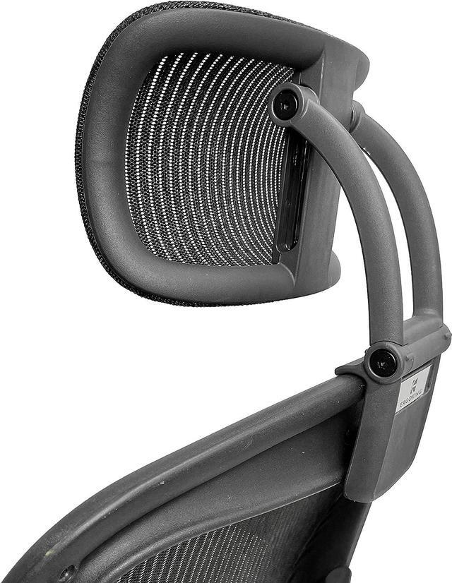 Alt view image 6 of 7 - Headrest Attachment Compatible with Herman Miller Aeron Fully Adjustable Height & Tilt, Removable Coat Hanger Available Color for Classic.(Chair Not Included)