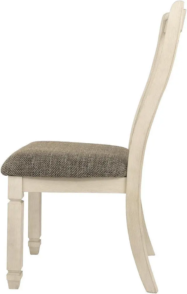 Alt view image 5 of 7 - Signature Design by Ashley Bolanburg Upholstered Dining Room Chair, 2 Count, Antique White, Welcome to consult