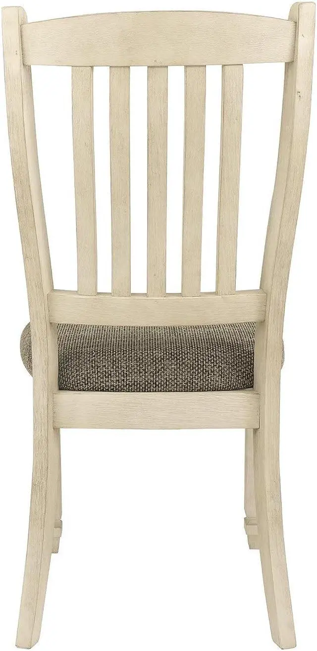 Alt view image 6 of 7 - Signature Design by Ashley Bolanburg Upholstered Dining Room Chair, 2 Count, Antique White, Welcome to consult