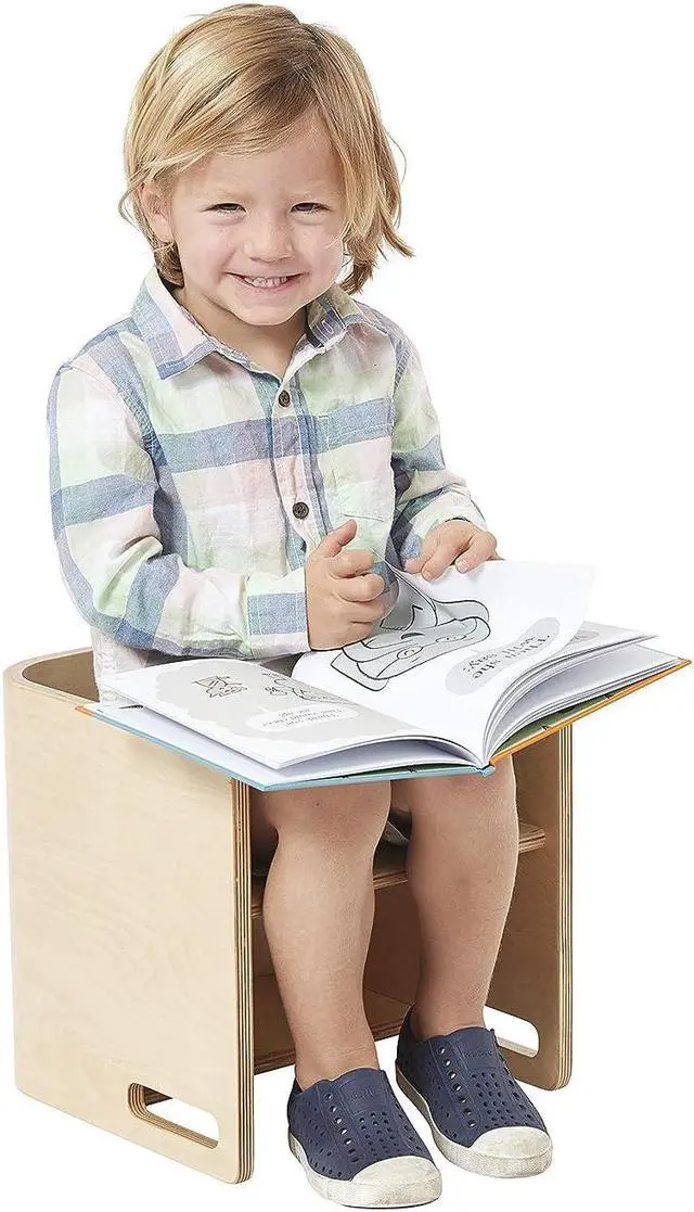 Main image of ECR4Kids Bentwood Multipurpose Cube Chair, Kids Furniture, Natural
