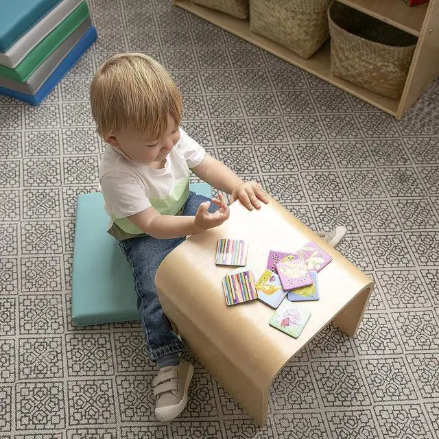Alt view image 2 of 7 - ECR4Kids Bentwood Multipurpose Cube Chair, Kids Furniture, Natural