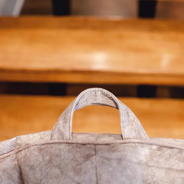 Alt view image 4 of 7 - Big Joe Hug Bean Bag Chair, Gray Hyde, Vegan Suede, 3 feet