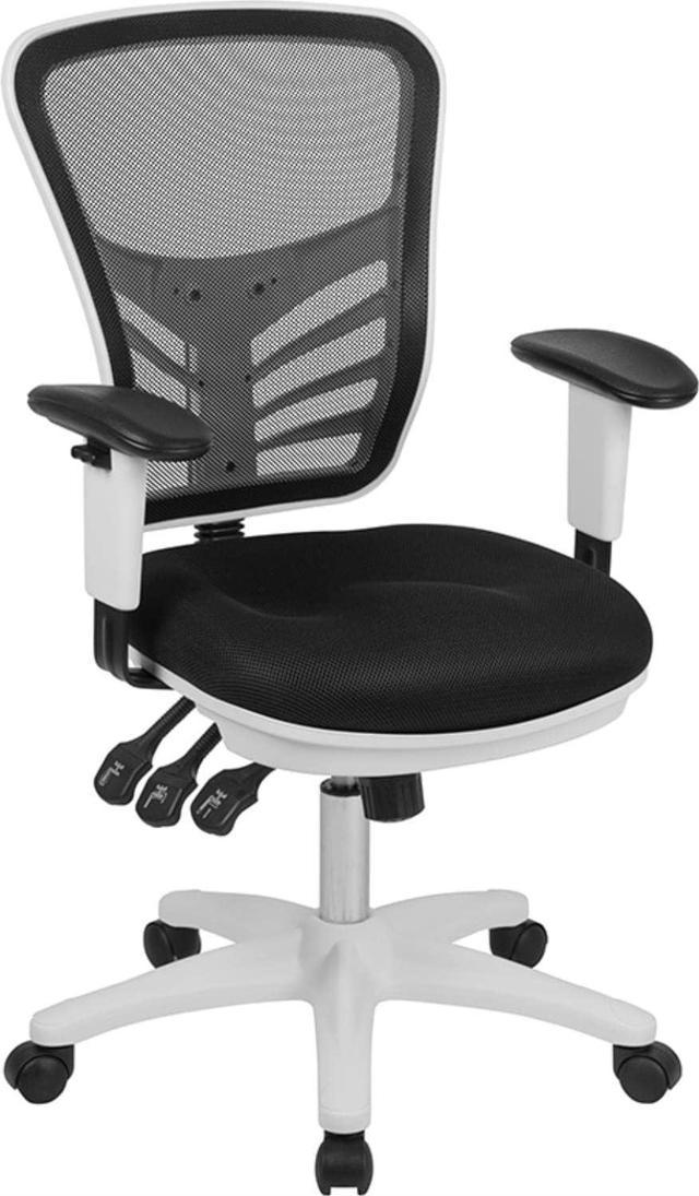 Flash Furniture Nicholas Mid-Back Black Mesh Multifunction