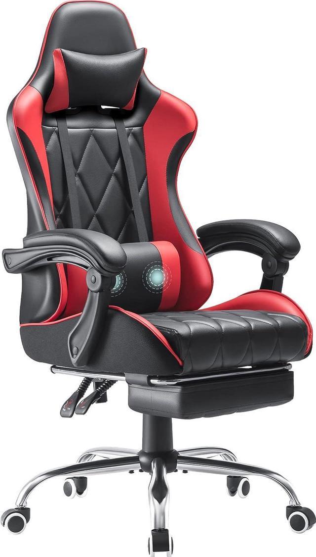 Homall Gaming Chair Office Chair with Lumber Pillow and Footrest