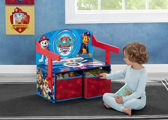 Alt view image 2 of 7 - Delta Children Kids Convertible Activity Bench - Greenguard Gold Certified, Nick Jr. PAW Patrol, Welcome to consult