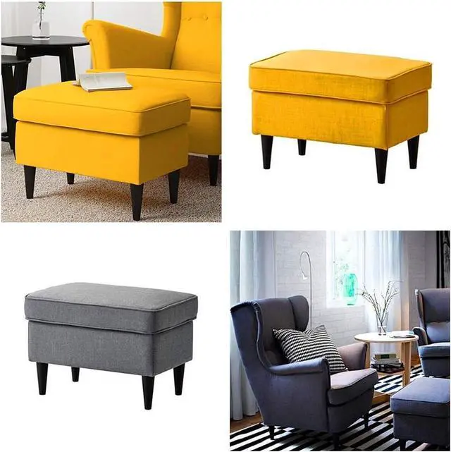 Alt view image 3 of 6 - WEICHUAN 8 Inch Wood Replacement Sofa Chair Couch Furniture Legs Set of 4