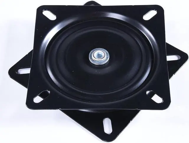 Alt view image 4 of 5 - Frassie 2 Pack 8 Inch Bar Stool Chair Swivel Plate Replacement, 360 Degree Swivel Square Heavy Duty Turntable for Recliner Chair