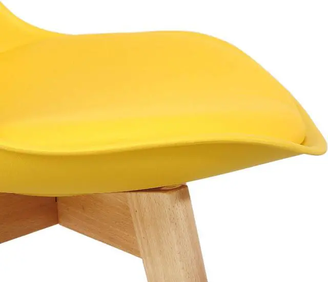 Alt view image 7 of 7 - NOBPEINT Mid Century Modern Kitchen and Dining Room Chair, Set of 2 (Vitality Yellow)
