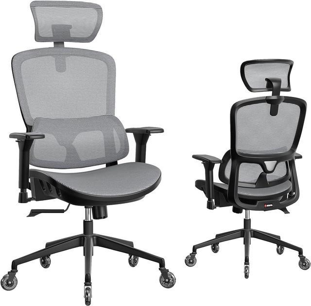 Ergonomic Office Chair, High Back Office Chair with Lumbar Pillow and  Retractabl