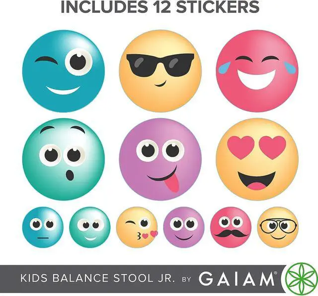 Alt view image 5 of 5 - Gaiam Kids Wobble Stool Desk Chair - Alternative Flexible Seating Balance Wiggle Chair | ADHD Sensory Fidget Core Rocker Child Seat Elementary School Classroom Furniture for Student, Toddler, Ages 5-8