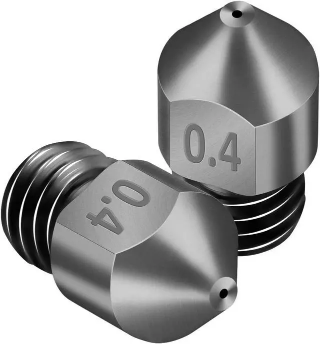 Alt view image 6 of 7 - [5pcs/Pack] Hardened Steel Tool High Temperature Pointed Wear Resistant Nozzles 0.4 mm/1.75 mm 3D Printer Compatible with Makerbot, Creality CR-10 All Metal Hotend, Ender 3/ Ender3 pro, Prusa i3