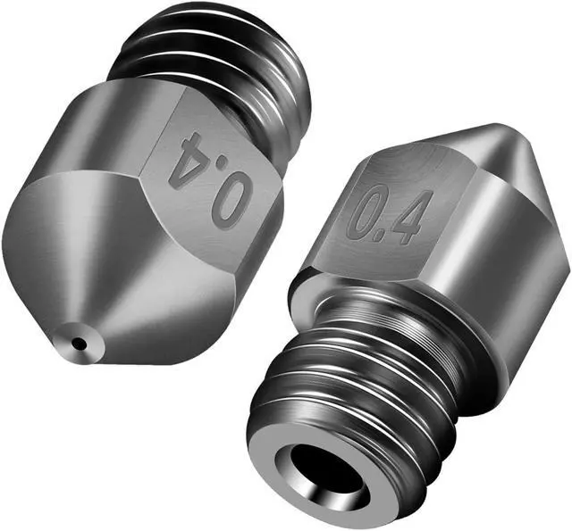 Alt view image 7 of 7 - [5pcs/Pack] Hardened Steel Tool High Temperature Pointed Wear Resistant Nozzles 0.4 mm/1.75 mm 3D Printer Compatible with Makerbot, Creality CR-10 All Metal Hotend, Ender 3/ Ender3 pro, Prusa i3