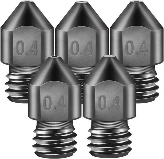 Main image of [5pcs/Pack] Hardened Steel Tool High Temperature Pointed Wear Resistant Nozzles 0.4 mm/1.75 mm 3D Printer Compatible with Makerbot, Creality CR-10 All Metal Hotend, Ender 3/ Ender3 pro, Prusa i3