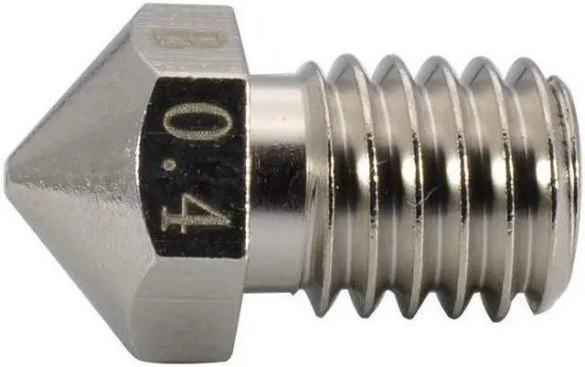 Main image of 4pcs 3D Printer M6 Thread Plated Wear Resistant V6 Nozzle 0.4mm / 3.0mm Compatible with V5 V6 Hotend/Titan Aero extruder/Ultimaker 2+ Extended Olsson Block Hotend (4pcs 0.4mm), Welcome to consult