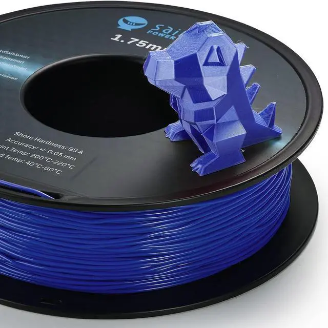 Alt view image 3 of 7 - SainSmart 1.75mm Flexible TPU 3D Printer Filament 800g Solid Color, Dimensional Accuracy +/- 0.05 mm (Galaxy Blue)