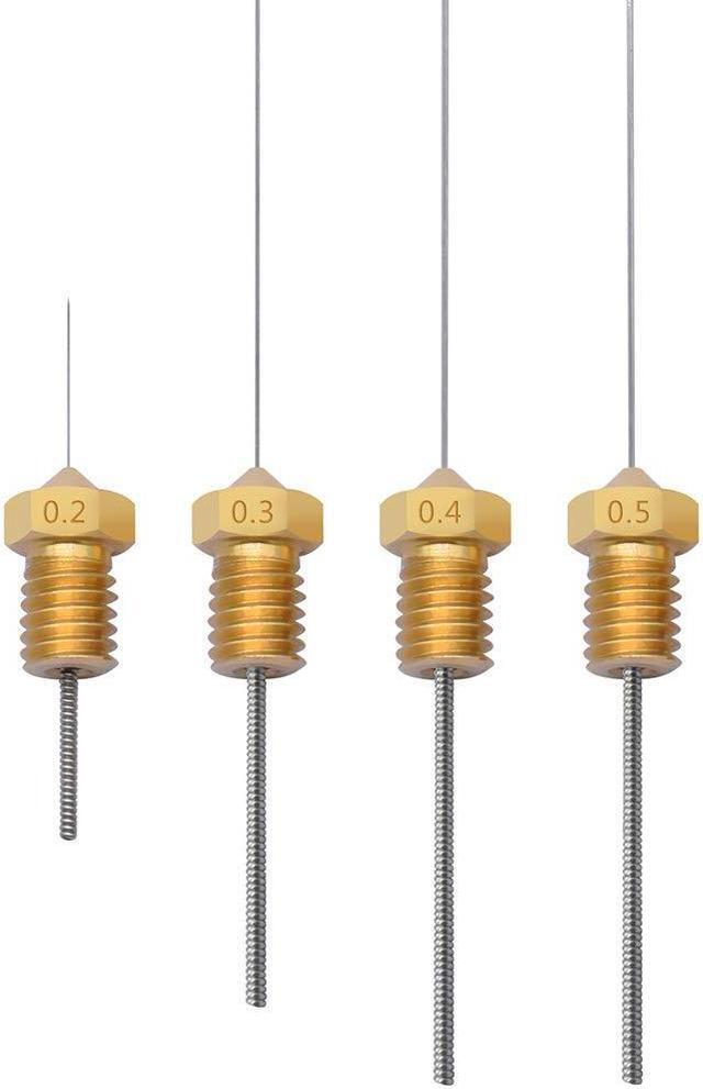 Alt view image 3 of 5 - Feill 3D Printer Nozzle Cleaning Kit Including 10 Pcs Needles Cleaner (2 x 0.2mm, 3 x 0.3mm, 3 x 0.4mm, 2 x 0.5mm) and 2 Pcs Tweezers Cleaner, Stainless Steel Nozzle Cleaning Tool Kit - Set of 12