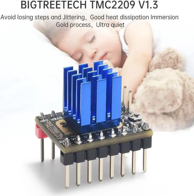 Alt view image 2 of 7 - BIGTREETECH Direct 6PCS TMC2209 V1.3 Stepper Motor Driver 2.8A UART Ultra Silent Stepsticks Supports Step/DIR Mode for Octopus V1.1/Octopus pro/SKR V1.4 Turbo SKR 3 Manta M4P/M5P/M8P Control Board