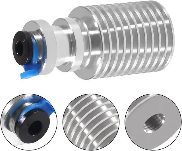 Alt view image 5 of 7 - for E3D V6 Hotend Kit,3D Printer All Metal Mount Fixed Blocks,Remote Short Direct Heat Sink 1.75mm Compatible with E3D V6 hotend,and Nozzle/Heater Block for Feeding 3D Printer Extruder